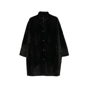 Yves Salomon Black Jackets - Faux Fur & Shearling Jackets Women